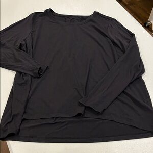 Athleta Black With Ease Long Sleeve Top